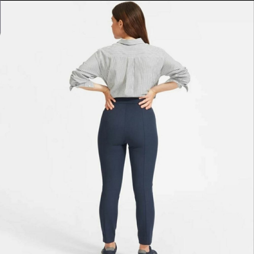 Everlane light blue side zip stretch work pants - Picture 2 of 6